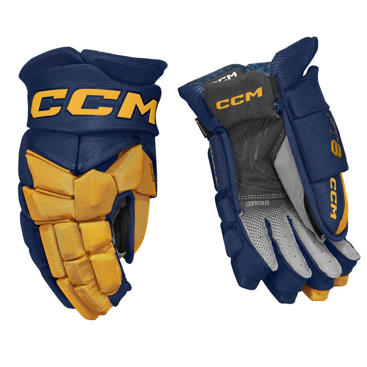 CCM JETSPEED FT8 JR HOCKEY GLOVES -