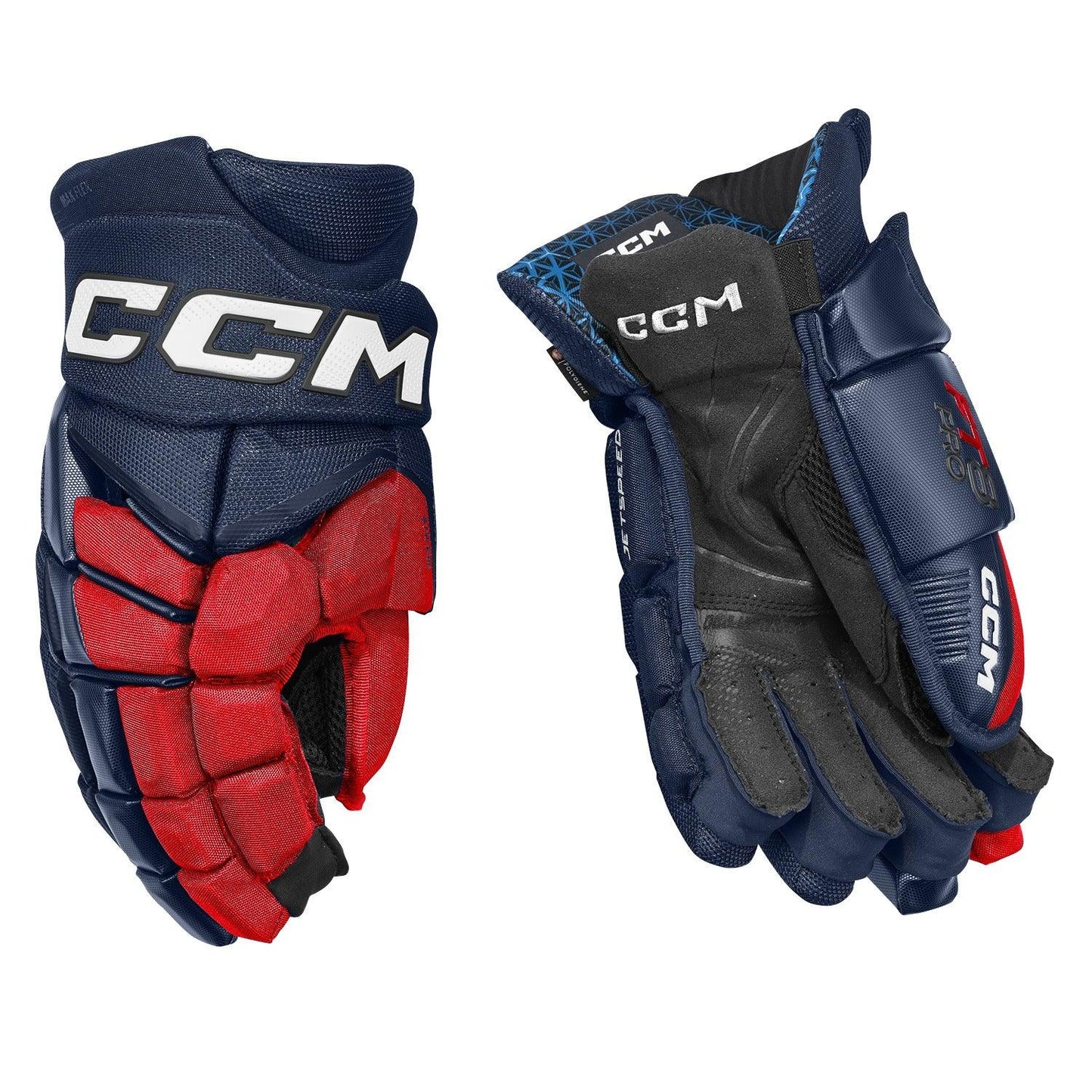 CCM JETSPEED FT8 PRO SR HOCKEY GLOVES -