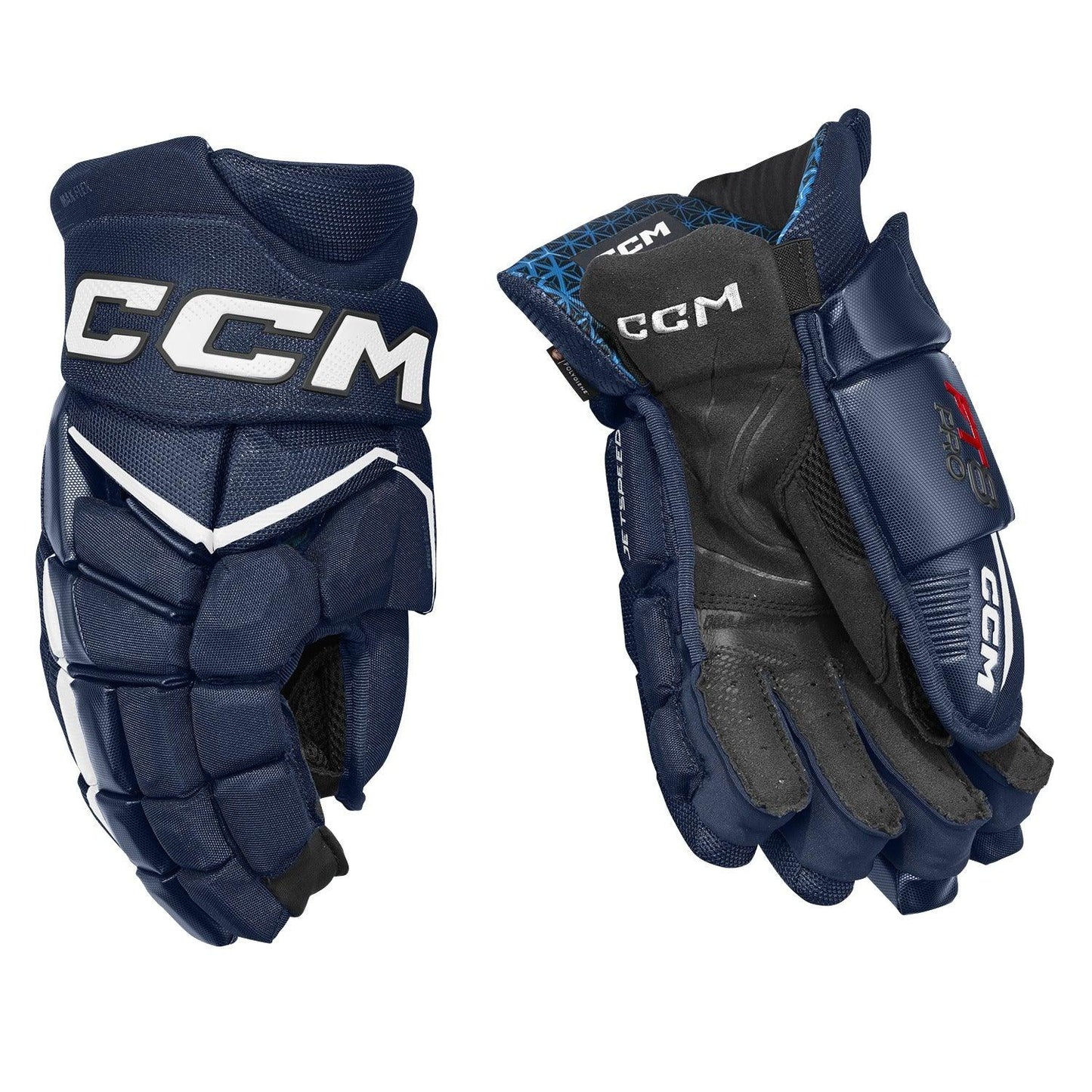 CCM JETSPEED FT8 PRO SR HOCKEY GLOVES -