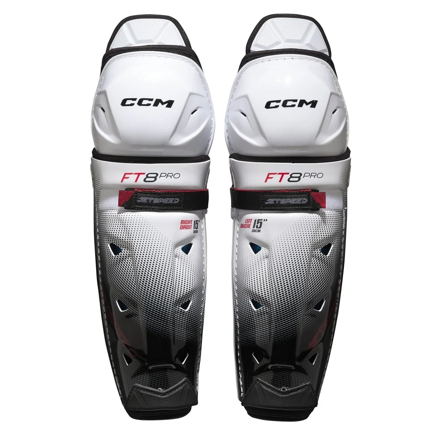 CCM JETSPEED FT8 PRO SHIN GUARDS - SENIOR