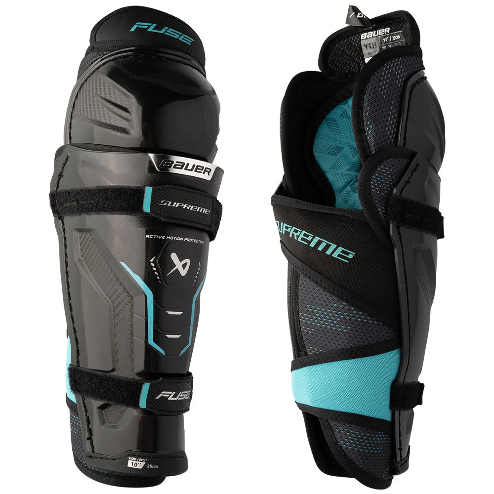 BAUER S26 SUPREME FUSE YTH SHIN GUARDS -