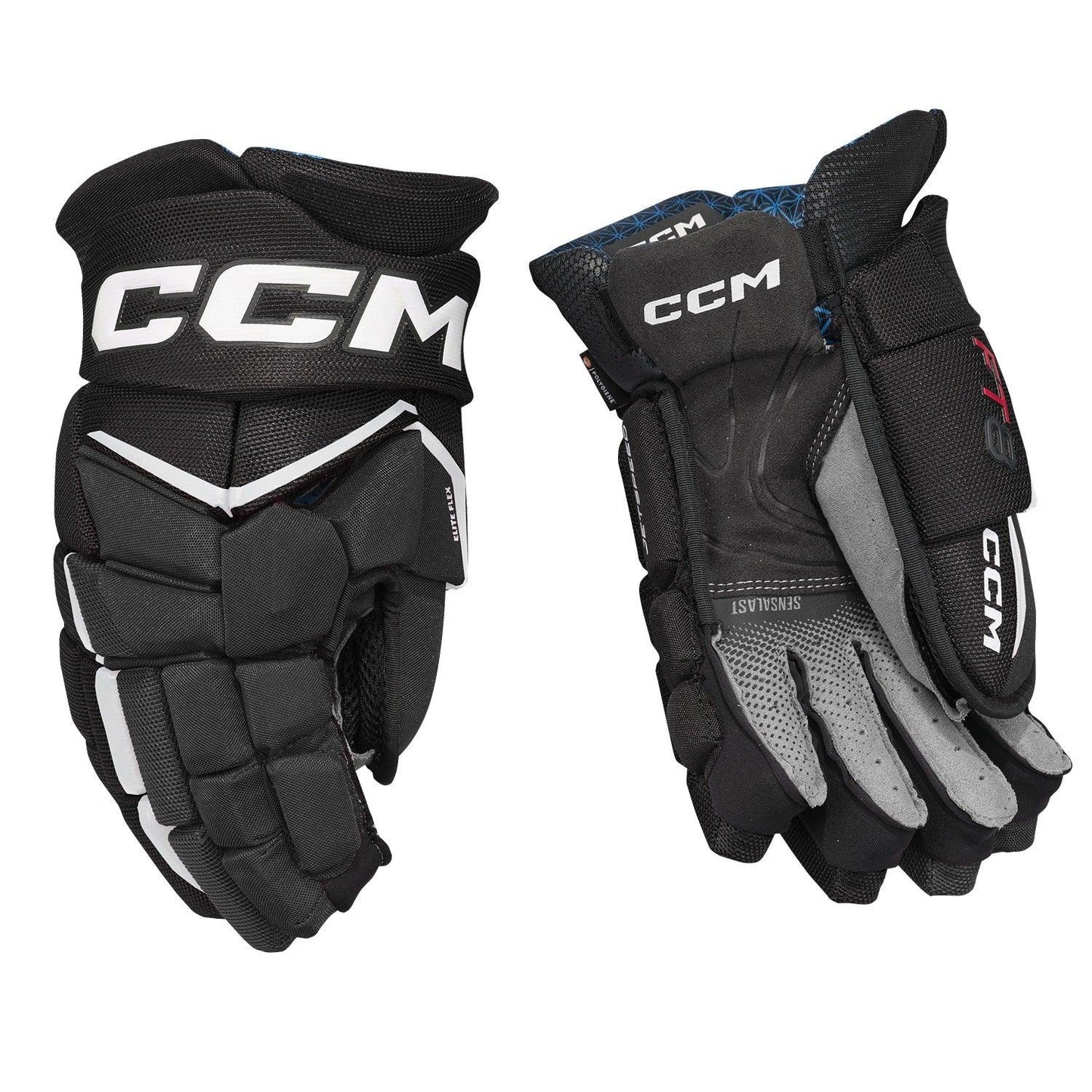 CCM JETSPEED FT8 JR HOCKEY GLOVES -