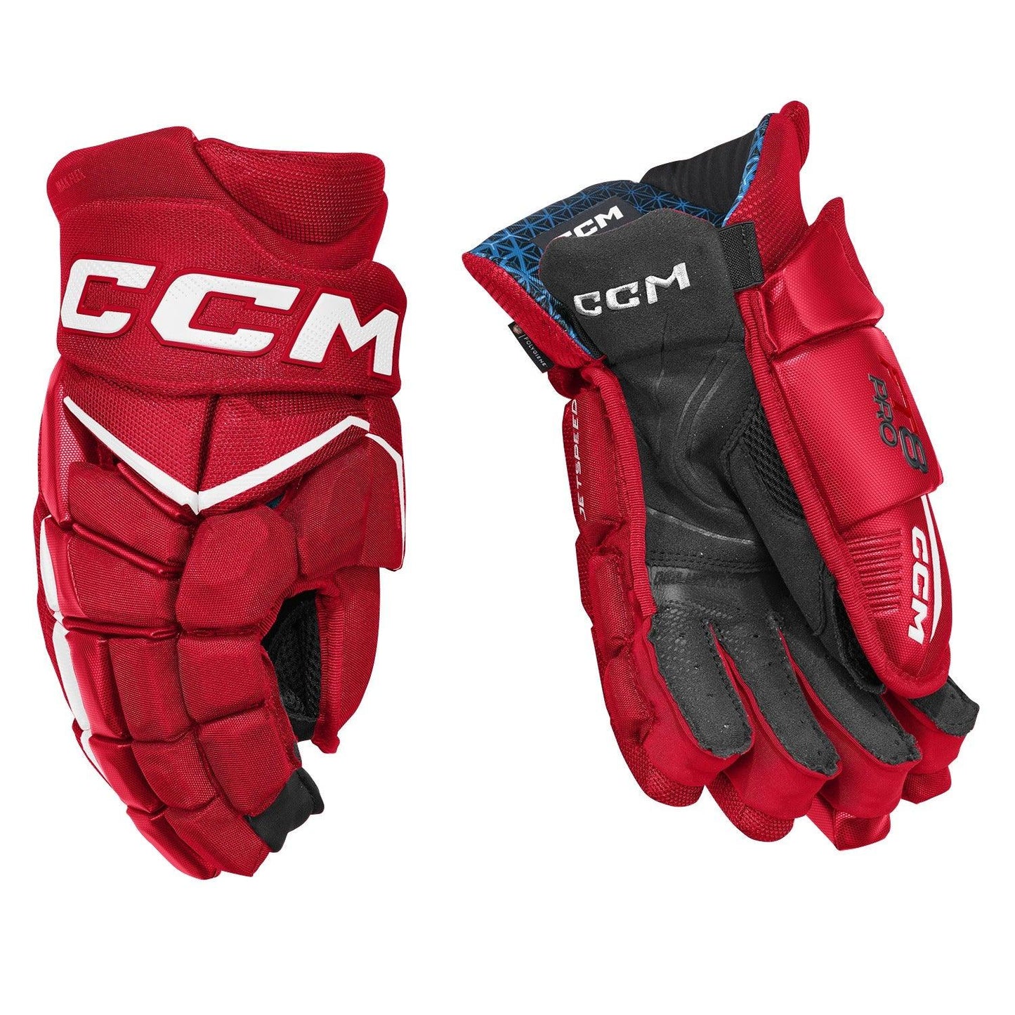 CCM JS FT8 PRO JR HOCKEY GLOVES -