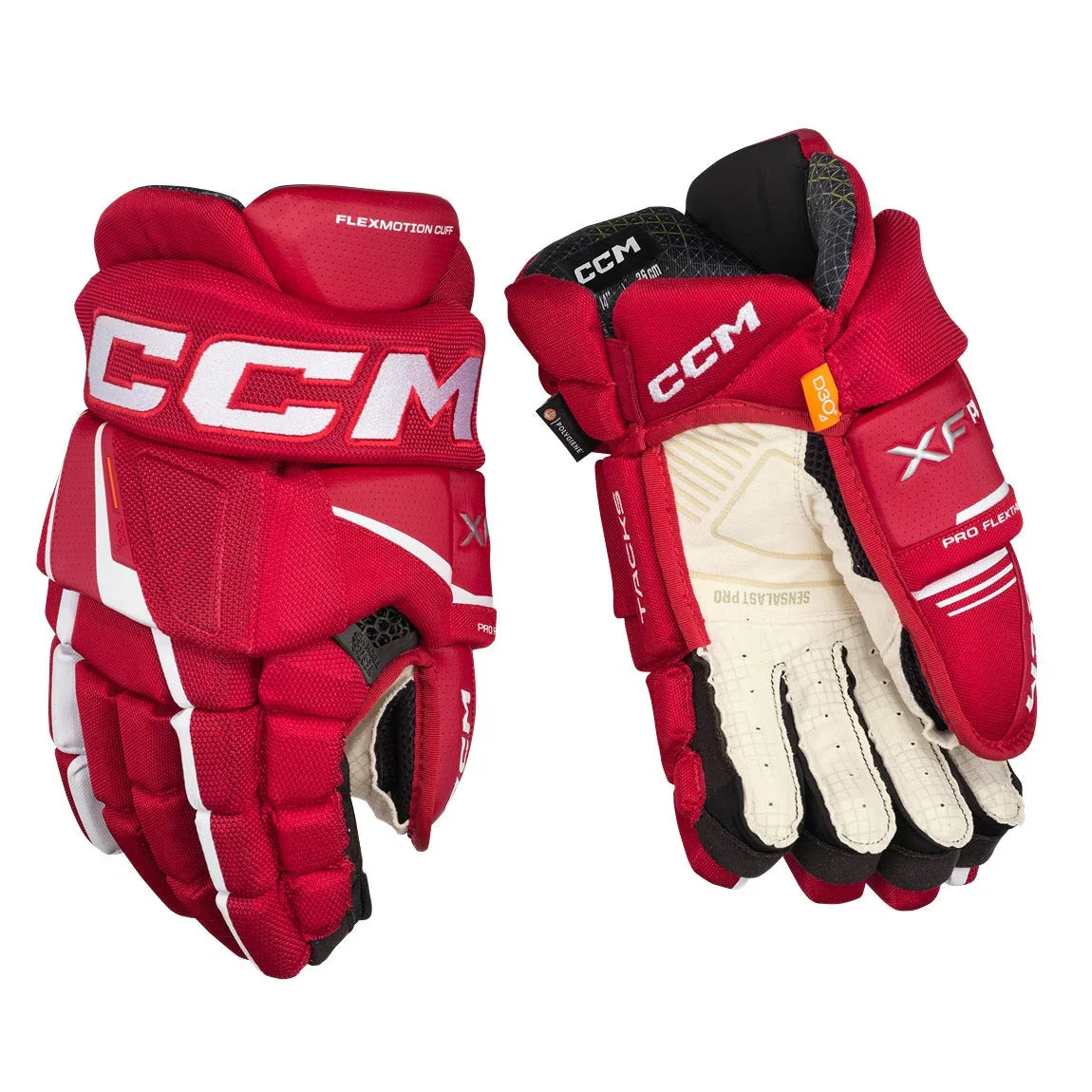 CCM TACKS XF PRO HOCKEY GLOVES - JUNIOR