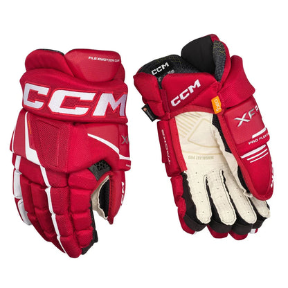 CCM TACKS XF PRO HOCKEY GLOVES - JUNIOR
