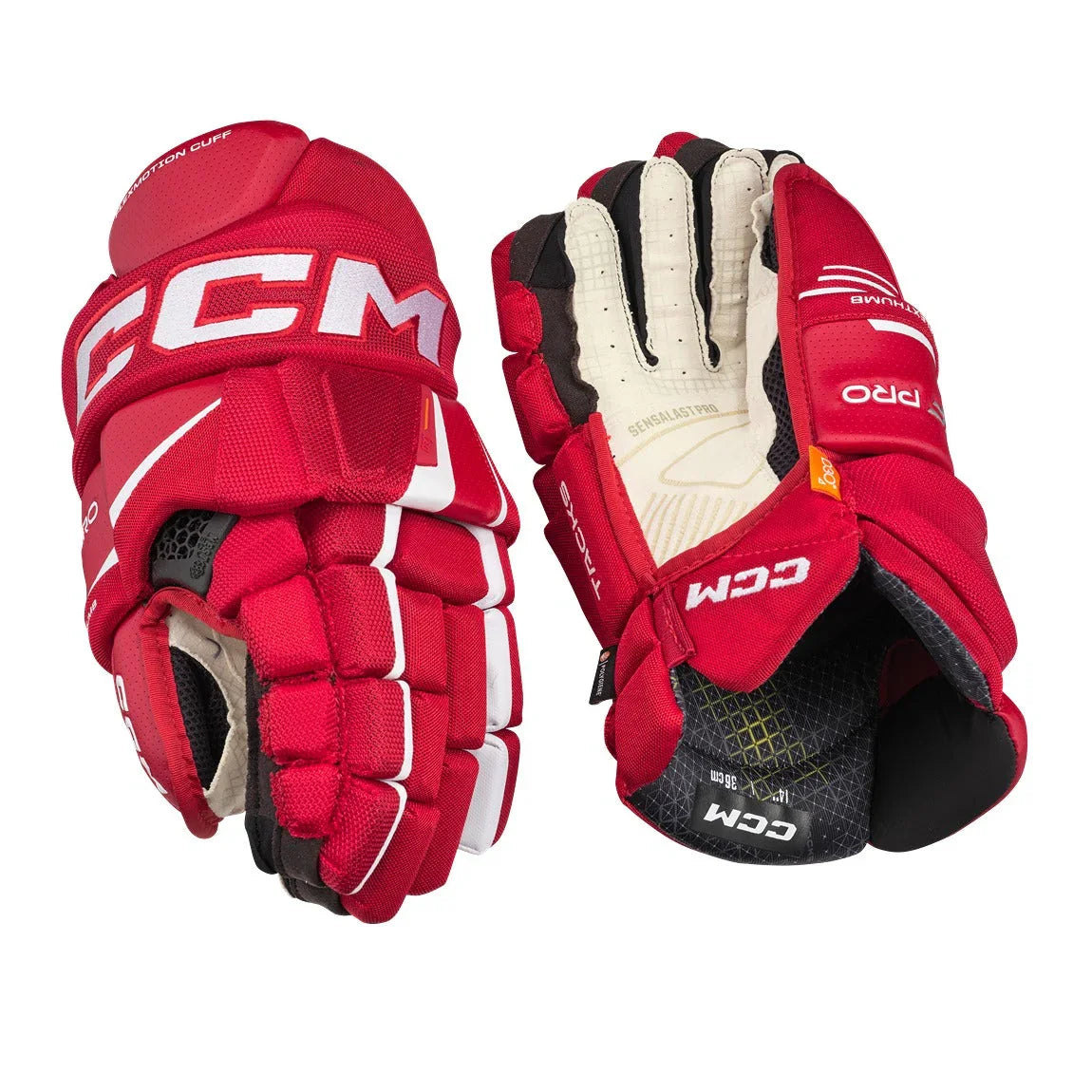 CCM TACKS XF PRO HOCKEY GLOVES - JUNIOR