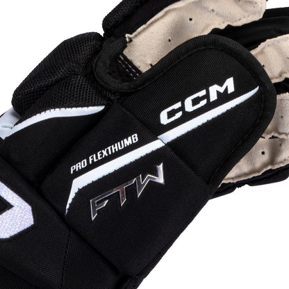 CCM JS FTW HOCKEY GLOVES - SR