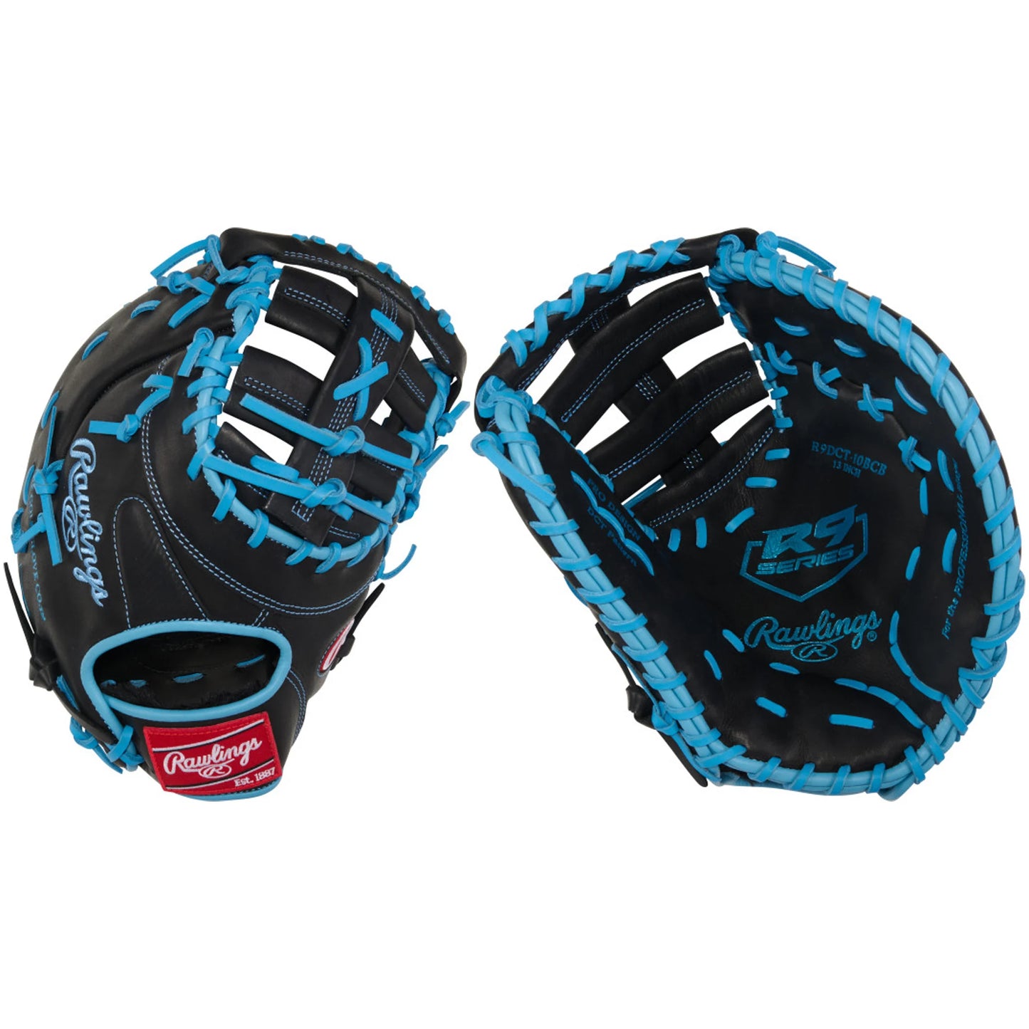 RAWLINGS R9DCT-10BCB R9 FIRST BASE MITT - 13" RHT